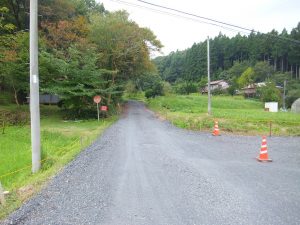 仮設道路完成Sからサイズ変更